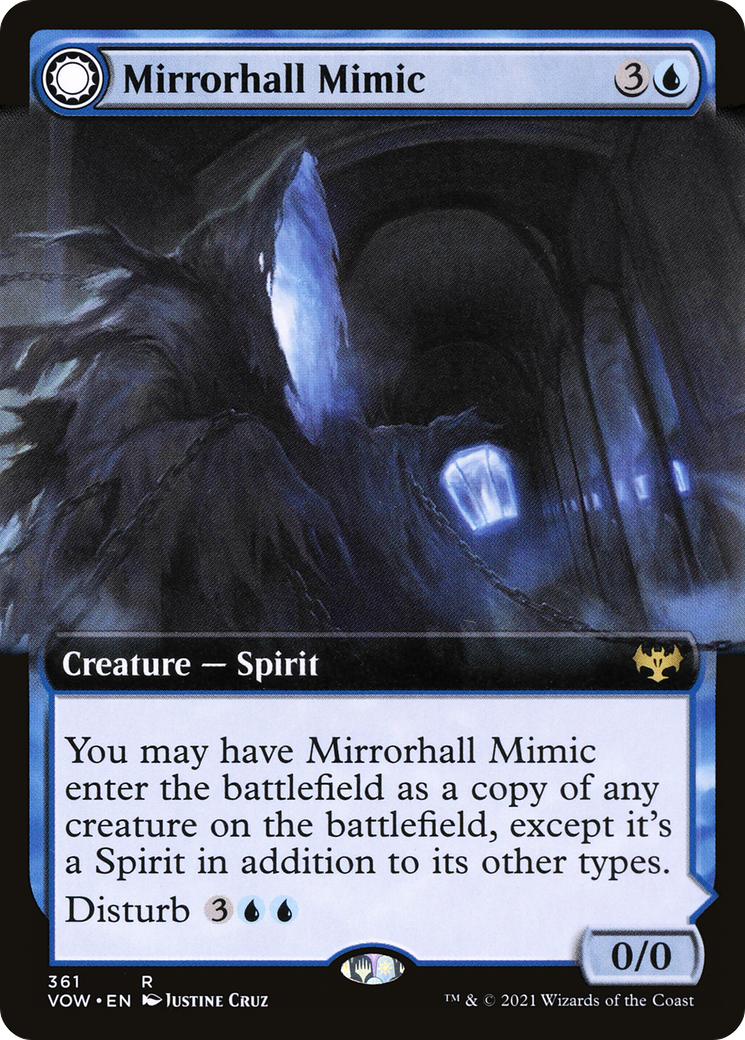 Mirrorhall Mimic // Ghastly Mimicry (Extended) [Innistrad: Crimson Vow]