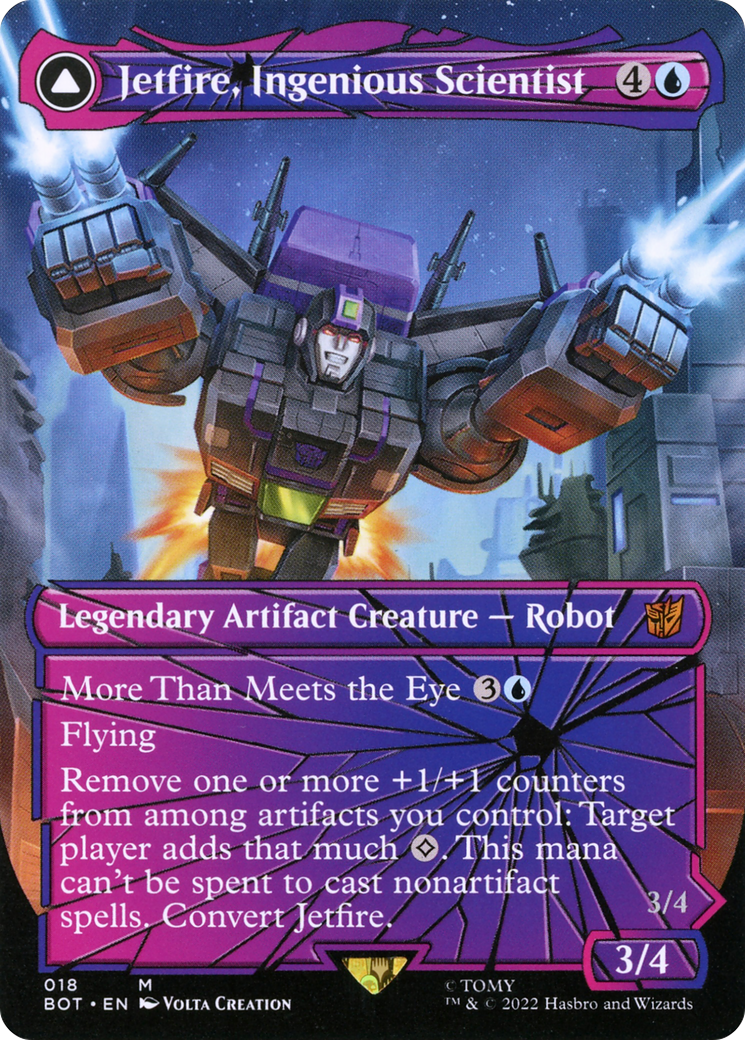 Jetfire, Ingenious Scientist // Jetfire, Air Guardian (Shattered Glass) [Universes Beyond: Transformers]