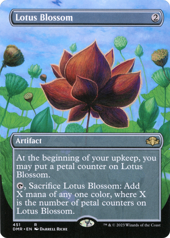 Lotus Blossom (Borderless Alternate Art) [Dominaria Remastered]