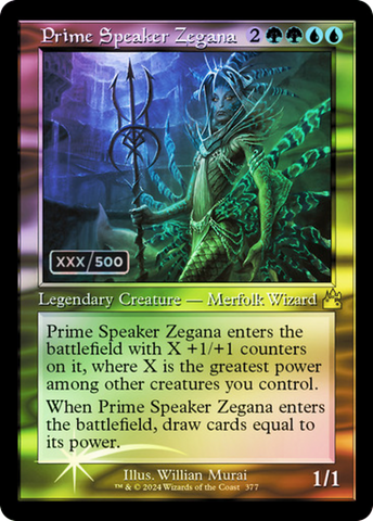 Prime Speaker Zegana (Retro) (Serialized) [Ravnica Remastered]