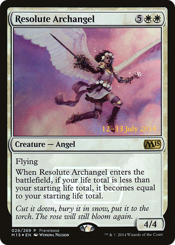 Resolute Archangel [Magic 2015 Prerelease Promos]