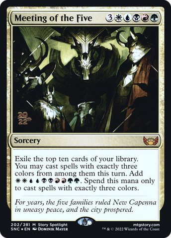 Meeting of the Five [Streets of New Capenna Prerelease Promos]