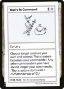 You're in Command (2021 Edition) [Mystery Booster Playtest Cards]
