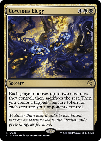 Covetous Elegy [Ravnica: Clue Edition]
