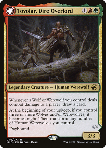Tovolar, Dire Overlord // Tovolar, the Midnight Scourge [Innistrad: Midnight Hunt]