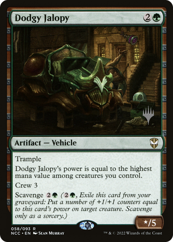 Dodgy Jalopy (Promo Pack) [Streets of New Capenna Commander Promos]