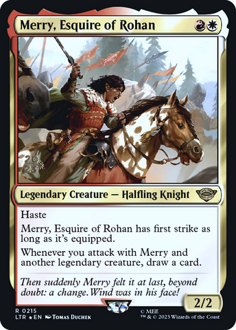Merry, Esquire of Rohan [The Lord of the Rings: Tales of Middle-Earth Prerelease Promos]