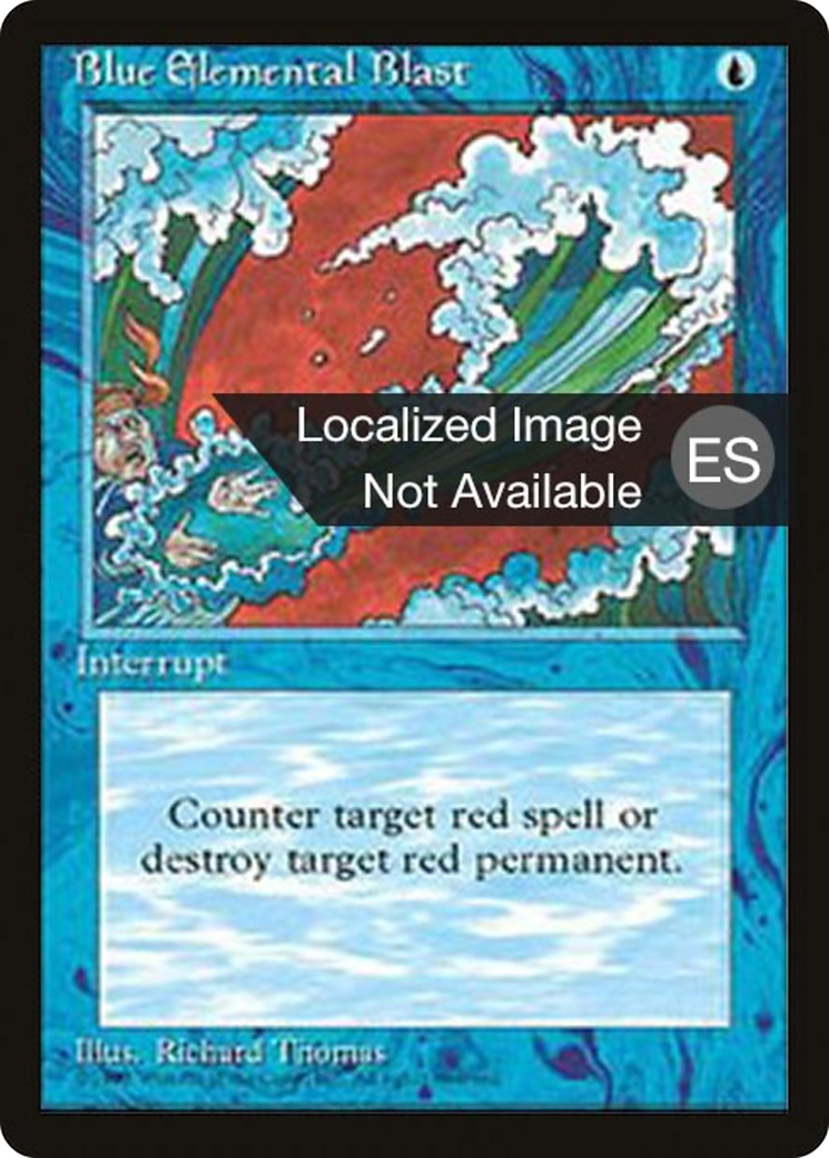 Blue Elemental Blast [Fourth Edition Foreign Black Border]