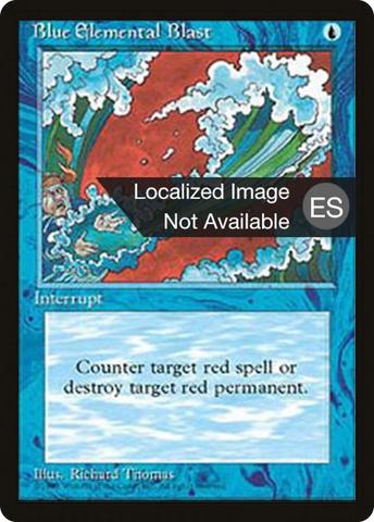 Blue Elemental Blast [Fourth Edition Foreign Black Border]