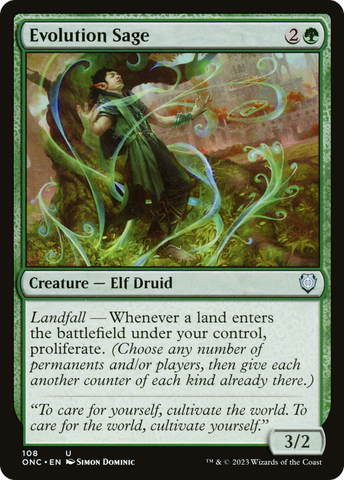 Evolution Sage [Phyrexia: All Will Be One Commander]