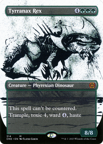 Tyrranax Rex (Borderless Ichor) [Phyrexia: All Will Be One]