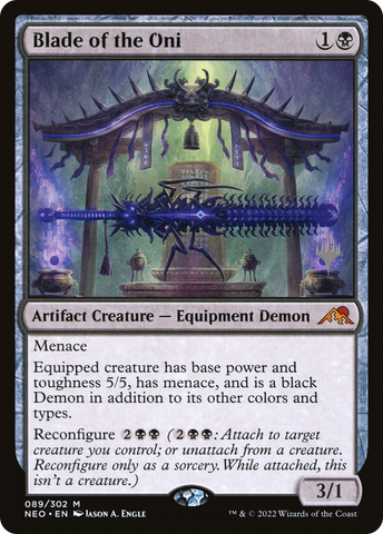 Blade of the Oni (Promo Pack) [Kamigawa: Neon Dynasty Promos]