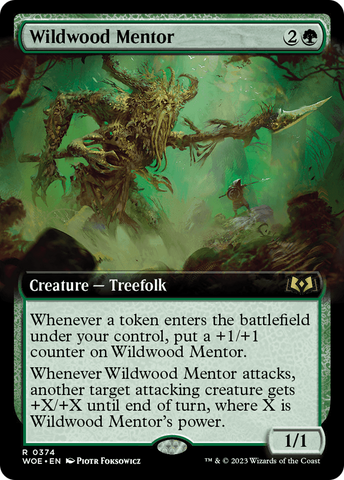 Wildwood Mentor (Extended Art) [Wilds of Eldraine]