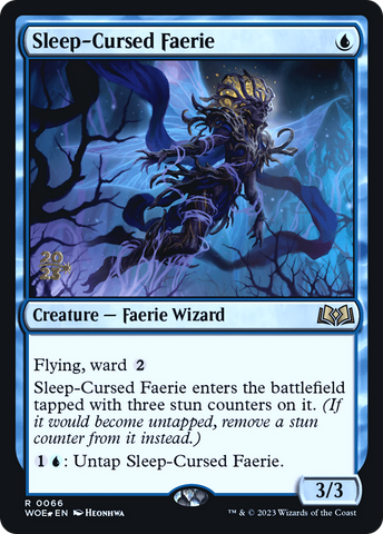 Sleep-Cursed Faerie [Wilds of Eldraine Prerelease Promos]
