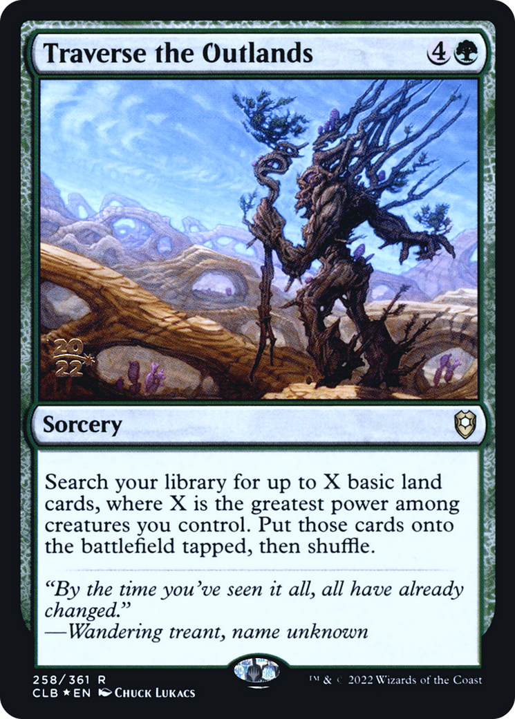 Traverse the Outlands [Commander Legends: Battle for Baldur's Gate Prerelease Promos]