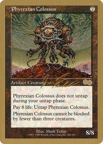 Phyrexian Colossus (Jon Finkel) [World Championship Decks 2000]