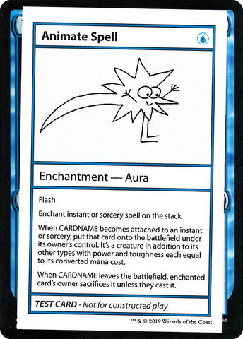 Animate Spell (2021 Edition) [Mystery Booster Playtest Cards]