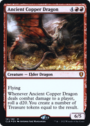 Ancient Copper Dragon [Commander Legends: Battle for Baldur's Gate Prerelease Promos]