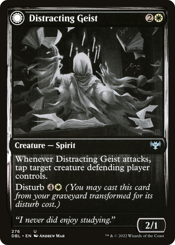 Distracting Geist // Clever Distraction [Innistrad: Double Feature]