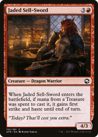 Jaded Sell-Sword [Dungeons & Dragons: Adventures in the Forgotten Realms]