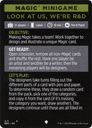 Look at Us, We're R&D (Magic Minigame) [The Brothers' War Minigame]