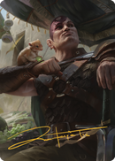 Minsc & Boo, Timeless Heroes Art Card (38) (Gold-Stamped Signature) [Commander Legends: Battle for Baldur's Gate Art Series]