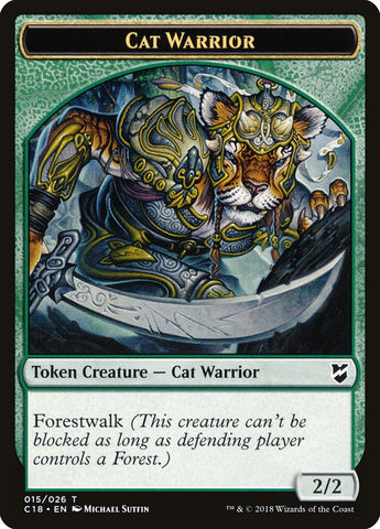 Cat Warrior [Commander 2018 Tokens]