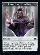 Liliana, the Last Hope Emblem // Spirit Double-sided Token [Double Masters 2022 Tokens]